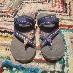 SKECHERS Women's Reggae- Zig Swag Sandals